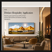 Impression murale en alliage d'aluminium Golden Mountain Sunrise, paysage artistique pour salon, bureau, hôtel, intérieurs inspirés de la nature