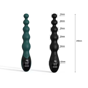 Display Adult Sex Toy Beads Anal Butt <b>Plug</b> <b>Vibrator</b> Prostate Thrusting Egg Waterproof Eco-Friendly Liquid Silicone Real Touch - Product Image 3