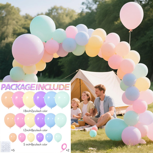 Kit d'arche de ballons <span class=keywords><strong>arc</strong></span>-<span class=keywords><strong>en</strong></span>-<span class=keywords><strong>ciel</strong></span> <span class=keywords><strong>pastel</strong></span> Macaron 18/12/5 pouces, arche de ballons pour fête d'<span class=keywords><strong>anniversaire</strong></span> licorne, fournitures pour baby shower - Product Image 2