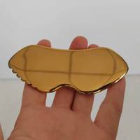 Outils de massage pour le visage, le cou et le corps en métal avec logo personnalisé, outils de raclage Gua Sha en acier inoxydable 304