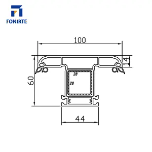 60 мм серия створчатая 100 P2, самый продаваемый профиль upvc окна и двери в Китае