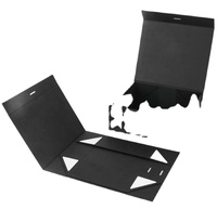 Boîte-cadeau pliante réutilisable de haute qualité personnalisée poignée cosmétiques soins de la peau papier recyclé matériel aspiration magnétique en relief