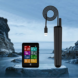 Ibbowl10 Modern persegi panjang Real-Time TDS Suhu deteksi pH multifungsi tangki ikan penguji kualitas air kotak tamu - Product Image 1