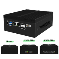 Mini PC Industrial Sin Ventilador H10 SFP+ Firewall 2.5G I226 Micro Dual 10Gbe N100 con Puertos 10G DDR5 y Router de Software con SFP