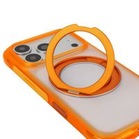 Coque de téléphone antichoc transparente avec béquille 360° et protection anti-rayures pour iPhone 17 18 Pro Max