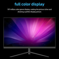 Écran PC Gaming LCD LED 24 Pouces Full HD Super Large 1K 75 Hz Dalle VA 5 ms de Temps de Réponse 93% sRGB VGA+ Contraste 1000:1