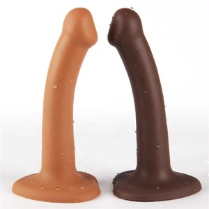 Masturbation féminine pliable sangle en silicone <span class=keywords><strong>sur</strong></span> gode énormes jouets sexuels réalistes sans balles matériau souple en TPE et PVC - Product Image 1