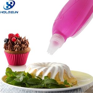 Kit de décoration de gâteaux en silicone <span class=keywords><strong>professionnel</strong></span> de qualité supérieure, ajustable, de qualité alimentaire, pour cupcakes et biscuits, avec tubes à <span class=keywords><strong>pâtisserie</strong></span> de couleur personnalisée - Product Image 5