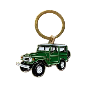 Porte-clés en métal doré en forme de voiture, fabricant chinois