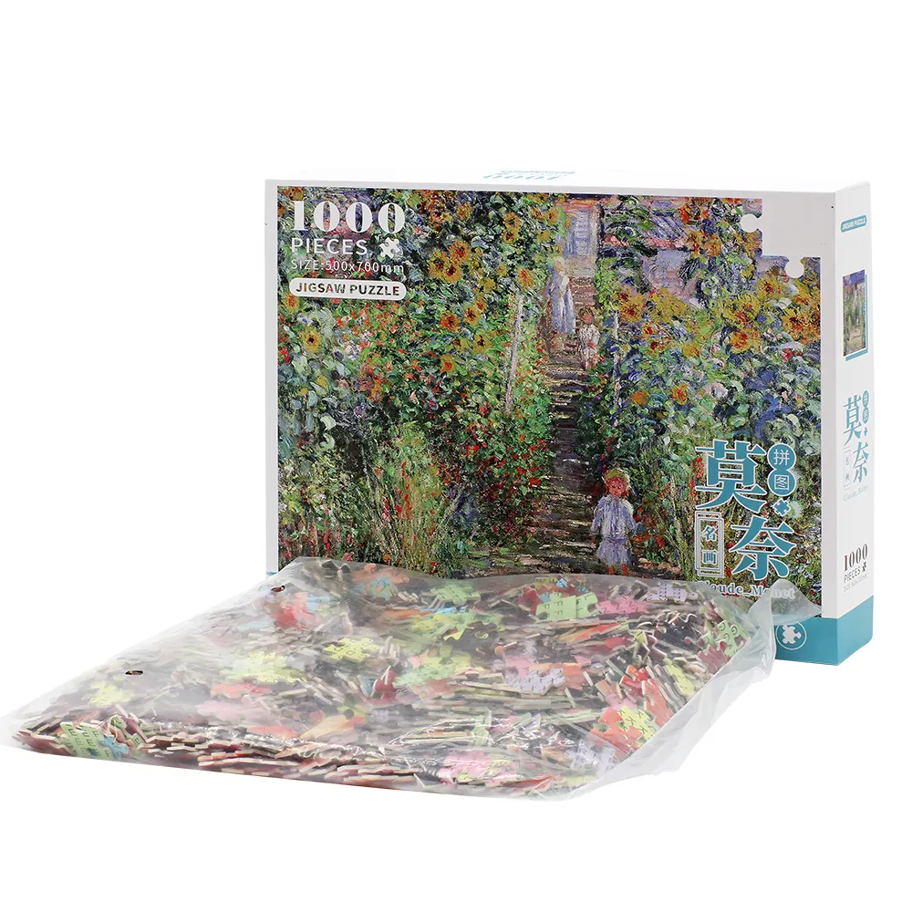 Puzzle d'art en papier de haute qualité, peinture célèbre personnalisée, jeu éducatif pour adulte, 1000 pièces