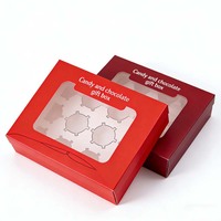 Boîtes d'emballage en gros pour gâteaux, cupcakes, biscuits, bonbons et chocolats – Boîte d'emballage de gâteaux de haute qualité avec fenêtre transparente, encre à base de soja