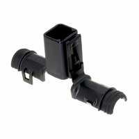 Cubiertas y Tapas para Conectores Automotrices DEUTSCH 1011-229-0205 Originales, Carcasa Trasera, Salida de Cable en Ángulo de 180° ° Negro, PA GF.