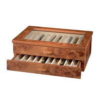 Estuche de Madera Multicapa Hecho a Mano Profesional para Bolígrafos, Caja de Escritorio Personalizable para Bolígrafos con Diferentes Tamaños y Colores, Cajas de Bambú de Calidad