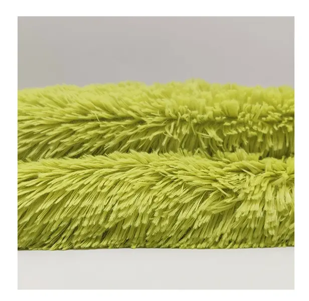 100% Polyester Soft 40mm Single Side Long Pile PV Plush Korean Polyester Faux Fur Fabrics for Carpet Blanket, Toy, Home Textile