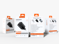 Cargador Justlink PD de 65W GaN con Adaptador USB-C y USB-A, Enchufe EU/US/UK, con Protección Contra Incendios para iPhone