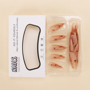 Comercio exterior Venta caliente Uñas usables Consejos más vendidos europeos y americanos Cross-Border Retro Matte Hot Girl Uñas falsas - Product Image 4