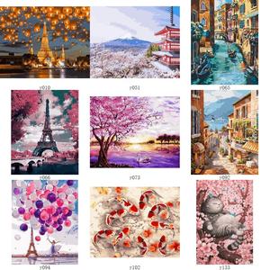 Nuevo Diseño 2026: <span class=keywords><strong>Pintura</strong></span> por Números de <span class=keywords><strong>Rosas</strong></span> con Textura de Sueños 40x50 sobre Lienzo para Jóvenes Adultos - Product Image 2