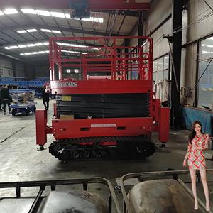 Tracked Crawler Type Fully Automatic Aerial Working Lifting Platform man <b>Lifter</b> Scissor Lift use in Harsh Conditions - Product Image 4