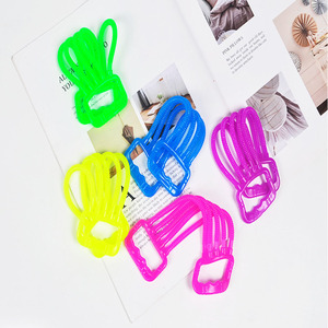 ของเล่นบีบคลายเครียดแบบยืดหยุ่น ขนาด 19 ซม. ทำจาก TPR สีสันสดใส รูปทรงเส้นใย งอได้ นุ่ม ยืดหยุ่น ขายส่ง - Product Image 2