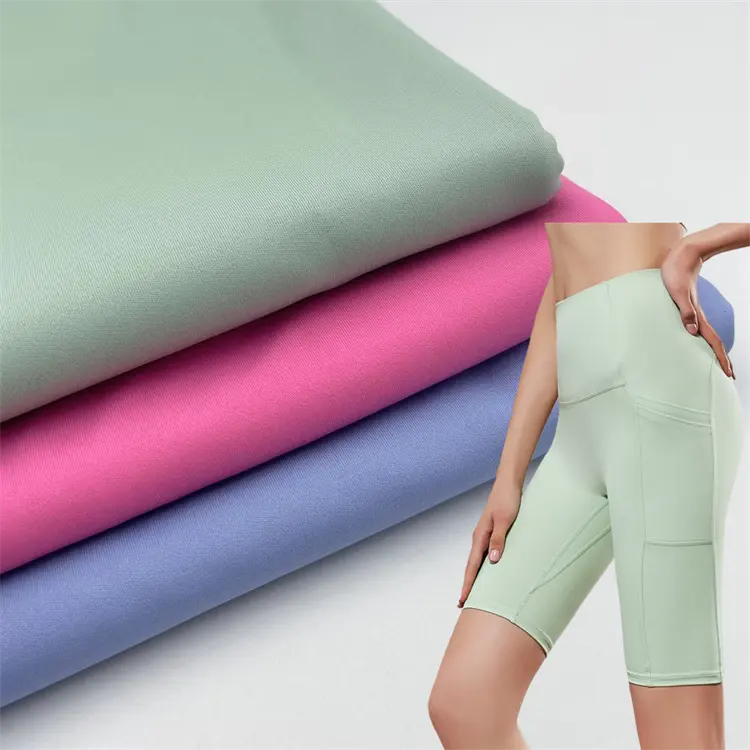 wholesale73 polyamide 27 spandex elastande Licra naked feel yoga leggings fabric