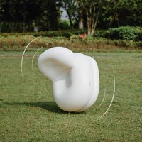 Canapé gonflable simple en PVC blanc, canapé gonflable épaissi pour le camping, la maison, le studio photo et l'extérieur