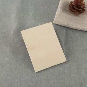 Tarjeta postal de madera grabada con láser de 150x100 mm al por mayor, tarjeta de madera sin terminar de forma rectangular para manualidades - Product Image 3