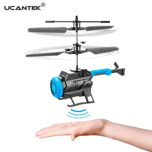 最受欢迎的飞机玩具手感应传感器控制带儿童控制器的飞行直升机