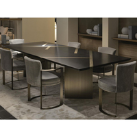Ensemble de table de salle à manger au design moderne avec 6 chaises