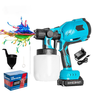 Pulvérisateur de <span class=keywords><strong>peinture</strong></span> sans air haute efficacité 21V avec machine à <span class=keywords><strong>peinture</strong></span> de 5L pour la <span class=keywords><strong>peinture</strong></span> murale et de meubles en DIY - Product Image 2
