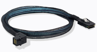 Mini SFF-8643 SAS de 90 grados, 1M, HD, ángulo de 90 a SAS, SFF-8087 Raid, Conector de tarjeta de matriz recta, Cable de datos