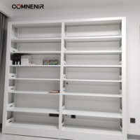 Una parada de muebles escolares de madera y metal estantería de pie estanterías biblioteca hogar de madera