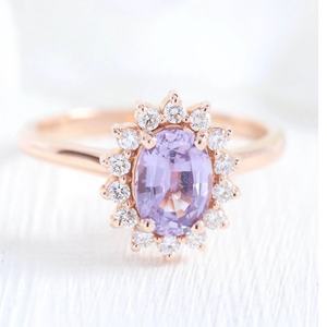 Three <b>Meaning</b> Quartz Ring Quartz Ring <b>Meaning</b> 925 Sterling Silver <b>Meaning</b> Wedding Lavender Quartz - Product Image 4