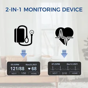 Checkme BP2 Monitor tekanan darah, pengukur tekanan darah Digital Bluetooth dengan tekanan darah Ecg