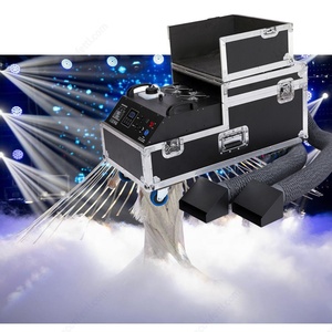 3000W bassa che giace nebbia macchina acqua a doppia uscita macchina fumo di terra per la fase di nozze festa in discoteca - Product Image 3