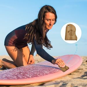 Conjunto de 3 Coconut Tree Pattern Bamboo Surfboard Waxing Tool Set <span class=keywords><strong>Sex</strong></span> Wax Remover Raspador Surf Wax Combs - Product Image 6