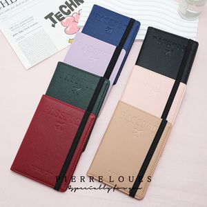 Pierreloues Passport <b>Holder</b> 5 Inch RFID Protection Multi Functional <b>Travel</b> <b>Document</b> Cover Solid Color Design - Product Image 1