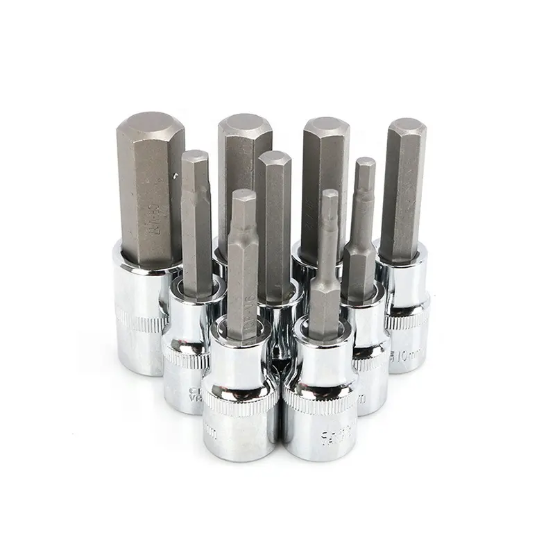 1/2 "10mm S2 aleación Torx bits destornillador Bit 12 puntos Spline Socket Bits tamaño M10 M12 M14 M16 con longitud 100mm