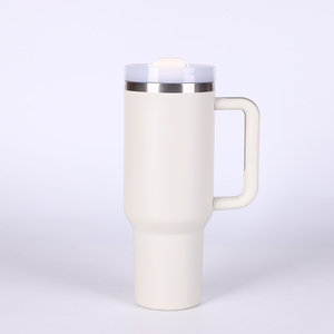 Grosir botol air Stainless Steel dinding ganda pabrik 40 OZ dengan pegangan air, es teh atau kopi