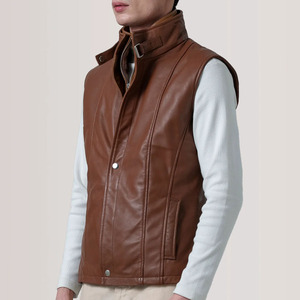 Nuevo Chaleco de Cuero para Hombre, Liso, Transpirable, Personalizado, Hecho en Pakistán, Cómodo y Ligero - Product Image 2