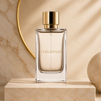 Flacons vaporisateurs de parfum en verre transparent 30ml 50ml 100ml, flacons de parfum vides avec couvercles, logo personnalisé, stock disponible