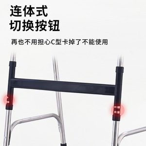 An Yuda <b>Walker</b> Stainless Steel Adjustable Height Indoor Outdoor Mobility Aid for <b>Elderly</b> Adults - Product Image 3