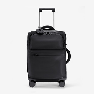 20 24 Inch Spinner Nylon Polyester Material Lightweight Durable Multifunctional Carry-on Luggage <strong>Suitcase</strong> with TSA Lock <strong>Purple</strong> - Product Image 2