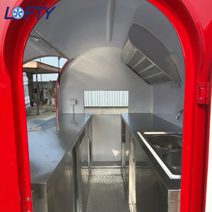 Carrito de Comida con Ruedas, Carrito de Comida Móvil de Acero Inoxidable, Mini Carrito de Comida para <span class=keywords><strong>la</strong></span> Calle - Product Image 2