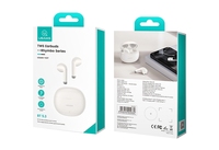 USAMS YO17 Headphone Nirkabel BT5.3 Berkualitas Tinggi dari Pabrik, Port Pengisian Daya Usb c, Earphone TWS Peredam Kebisingan Warna-warni