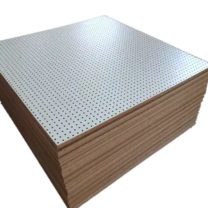 फैक्टरी प्रत्यक्ष बिक्री थोक 5mm MDF लकड़ी छिद्रित बोर्ड