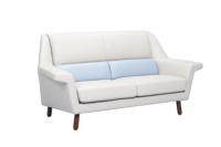 Canapé moderne 2 places en cuir véritable de haute qualité pour salon de villa avec options personnalisables et garantie de 2 ans
