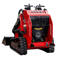 Mini-chargeuse sur chenilles HIGHTOP HT-382T à pneus en caoutchouc pour travaux forestiers et de terrassement