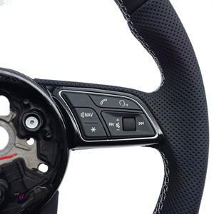 Volante de Fibra de Carbono Forjado para Audi <span class=keywords><strong>A1</strong></span> A3 A4 A5 A6 A7 C6 C7 S3 S4 S5 S7 Q3 Q5 Q7 SQ5 RS RS3 RS5 RS6 B8 B9 8P 8V R8 TT - Product Image 2