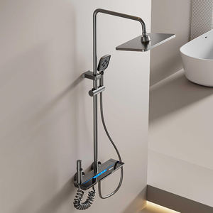 ชุดฝักบัวอาบน้ำอเนกประสงค์สุดหรู พร้อมหน้าจอดิจิตอลและปุ่มกดแบบเปียโน <span class=keywords><strong>ฝักบัว</strong></span>เซรามิกขัดเงา ระบบควบคุมอุณหภูมิ - Product Image 5