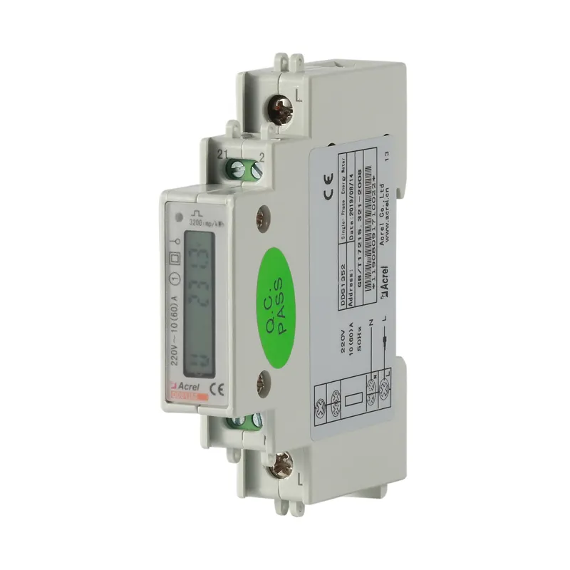 Acrel ADL10-E 1P tek fazlı dijital enerji ölçer ile rs485 modbus-rtu iletişim CE